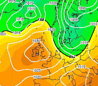 Wetterkarte vom 23.05.2004