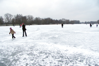 Eislaufen am Kiessee
